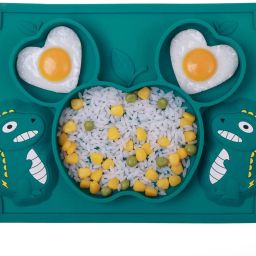 for Kids to Feed Themselves,Baby Place Mats with Cute Dinosaur Design,BPA - Silicone-image-40