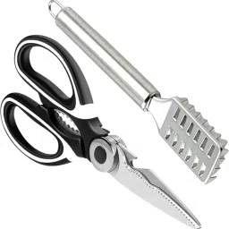 Fish Scale Remover Kit,Steel Fish Scraper & All in One Scissor - Fish Cleaning Fish Scaler-image-93