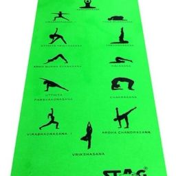 Yoga Mantra ASANA Green, Black 4 mm Yoga Mat-image-69