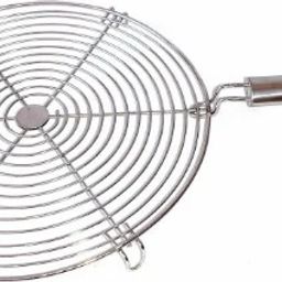 madina Hand Toast Grill Stand, Bread Papad, Roti Stand Roasting net Rack (Round Shape) 10 Slice Toast Rack image 3