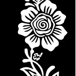 Quick Apply Mehndi Stencil Kit with Floral Theme Patterns-image-97