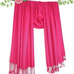 Self Design Viscose Men Pink Fancy Scarf, Scarf, Stole-14