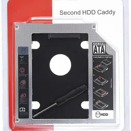 Ranz SECOND HARD DISK 9.5MM CADDY CASE OPTICAL BAY 2.5 inch INTERNAL HARD DRIVE OPTICAL BAY ENCLOSURE-42