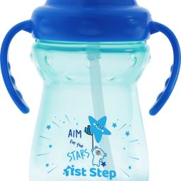 BPA Free Anti-Spill Soft Silicone Straw Baby Sipper Cup with Twin Handle- 360ml-image-87