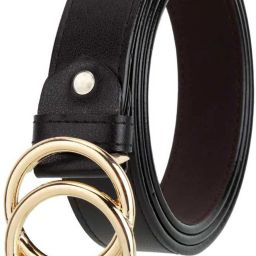 Women Casual Black Synthetic Belt-image-23