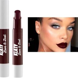 Non Transfer,12Hrs.Stay waterproof Matte Crayon (Dark Maroon) Lipstick 77-image-1