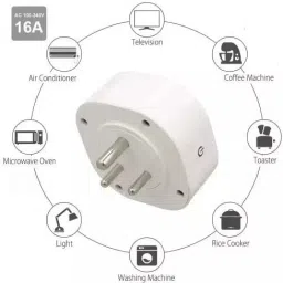 RAIVENS Smart Plug-16 Amp D-Type 3-pin Plug, WiFi Enabled with Timer Function Smart Plug image 3