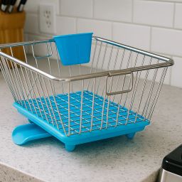 Dish Drainer Kitchen Rack Dish Drainer Kitchen Rack with Drainer Tray Kitchen Utensils Drying Basket Steel-image-49