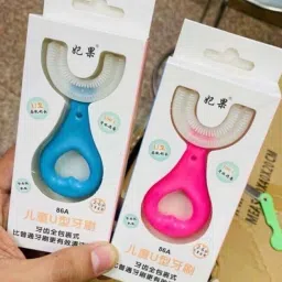 U Shape Tooth Brush for 2 to 6 years Kids Extra Soft Toothbrush-image-12