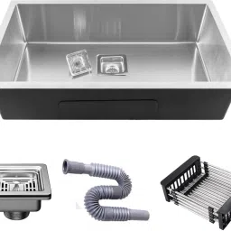 27"x20"x10" Single Bowl Stainless Steel Handmade Kitchen Sink GS-8Silver Vessel Sink-image-63