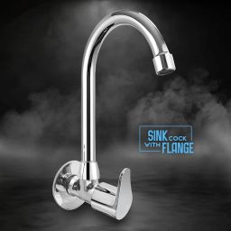 Vigo Stainless Steel Sink Tap with Wall Flange for Kitchen Sink - Pack of 1 Bib Tap Faucet-image-22