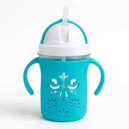 Silicone Sippy Cup with Straw & Handles for Kids | Leakproof Baby Training Mug-21