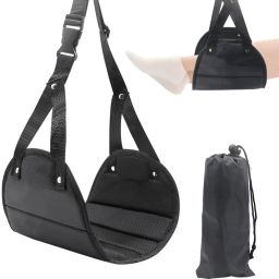 Adjustable Soft Padded Foot Rest Hammock for Travel Reduces Swelling with Bag Foot Support-image-74