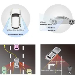 autoinnovation 4 Pcs. Pack Blind Spot Mirror And Anti Fog & Rainproof Film Combo image 5