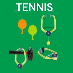 Best Hanging Table Tennis Self Training Indoor Gaming 2 Racket & 3 Practice Ball Table Tennis Kit-image-78