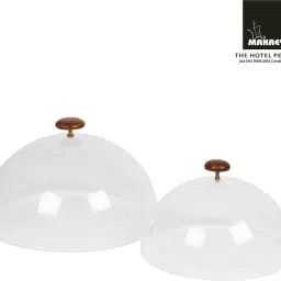 Acrylic Cake Food Cover Dome Cloche 8"/ 20cms & 10"/25.4cms (Pack of 2) Acrylic Cake Server-10
