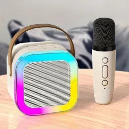 4uonly K12 Speaker Machine Wireless Karaoke Mic Speaker Bluetooth aqw4 56 W Bluetooth Party Speaker-6
