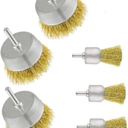 6mm 3pc 25mm End wire brush & 3pc 50mm Cup wire brush Wheel Brush-image-10