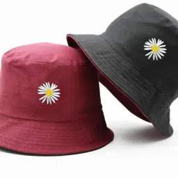Jamont Unisex Bucket Hat Beach Sun Hat Fishing Hat Reversible Double-Side-Wear-image-79