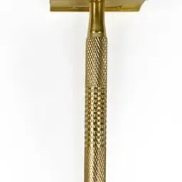 DOUBLE EDGE BRASS SAFETY RAZOR (T-230) GOLDEN, Men-7
