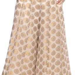 Women Regular Fit White Georgette Trousers-image-71