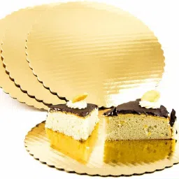 8 INCH 5 Pieces Round Flower Cut Cake Base Paper Cake Server-37