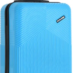 Small Cabin & Check-in Set (57 cm) 4 Wheels - AMERICAN Hard ABS & PC, Unbreakable with Combi Lock - Blue-image-88
