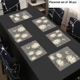 loomantha Rectangular Pack of 6 Table Placemat image 5