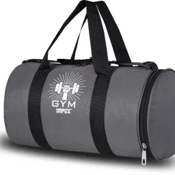 25 L Gym Duffel Bag - Grey Men and Women Waterproof Gym Bag with Shoes Compartment - Grey-image-49
