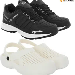 Birde Stylish Combo Pack of 2 Lightweight Gym, Outdoor Shoes With Clogs Walking Shoes For Men-picture-2