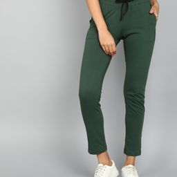 killer Women Solid Dark Green Track Pants-picture-29