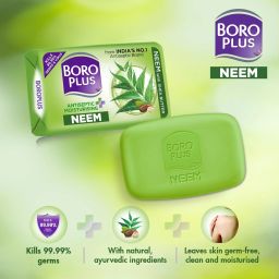 boroplus Antiseptice & Moisturising Neem Soap-Neem with Shea Butter image 2