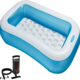 5 Feet Ract Kids Bath Tub with Air Pump Inflatable Swimming Pool-39