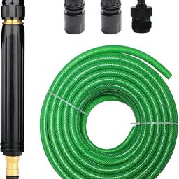 High Pressure Washing Water Gun,Nozzle Kit with 3 Pcs PVC Hose Quick Connector Hose Pipe-image-32
