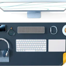 SPIRITUAL HOUSE Non-Slip Desk Pad, Waterproof PVC Leather Desk Table Protector 90*45 CM Non Slip Base Dual Sided Mousepad-image-32