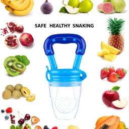 stakipo Food/Fruit Nibbler with Extra Mesh, Soft Pacifier/Feeder, Teether For Baby Teether and Feeder image 2