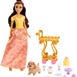 Belle Doll with Shiny Clothing, Tea Cart-10