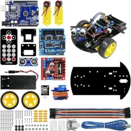 Smart Robot Car 2WD Chassis Kit with Ultrasonic Module Model Building Kit-22