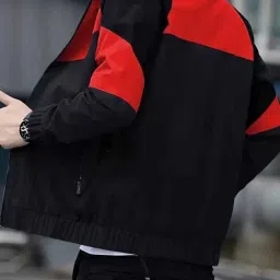 Colorblock Men Raincoat-image-74