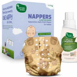 Nappers Reusable Cloth Diaper+1 Soaker Pad With Baby Detergent 200ml-Teddy Tales-picture-22