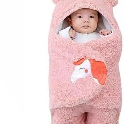 Cartoon Single Hooded Baby Blanket forAC Room-image-12