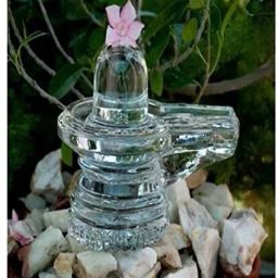 spatika shiva lingam / crystal shiva lingam / lord shiva lingam statue Decorative Showpiece - 5.4 cm-image-35