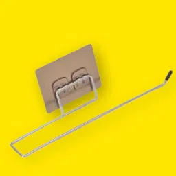 Paper Towel Holder Stainless Steel Washable Stick Hook Rack Bathroom J Stainless Steel Toilet Paper Holder-image-81