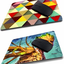qivee Coloured Triangles COMBO (9) Mouse Pad Non-Slip Rubber Base Mouse pad for Laptop & Desktop Mousepad-22