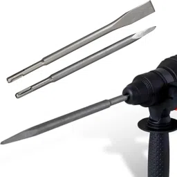 26MM HAMMER DRILL BIT SET, FLAT AND POINT BIT FOR HAMMER DRILL MACHINE-image-14