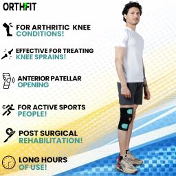 orthfit Knee Wrap Breathable Brace for Arthritis, Pain Relief and Sports for Men & Women Knee Support image 4