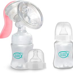 2 in 1 Premium Manual Breast Pump With Regular Neck and Wide Neck Feeding Bottle - Manual-image-111