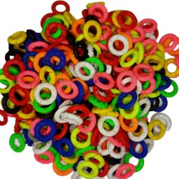 Pigeon Multicolour Rubber Foot Ring 20 Pcs Bird Shoulder Guard-36