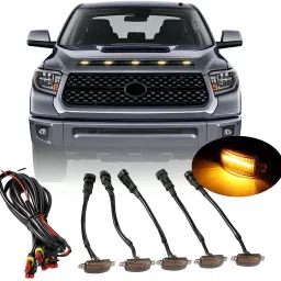 4 Pieces Smoked Lens Front Grille Running Parking Light Car, Van LED (12 V, 12 W)-18