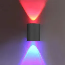 2 Way LED Indoor & Outdoor Lamp Up/Down Right/Left Elevation Light Rustproof & Waterproof Aluminum Body Black (Multi Color). Post Light Outdoor Lamp-22